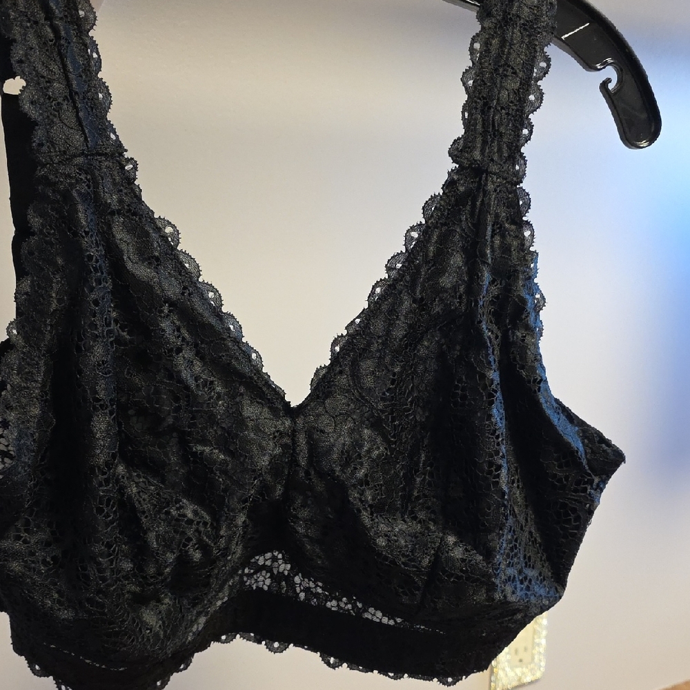 Parfait Elegant Black Lace Bralette 38G